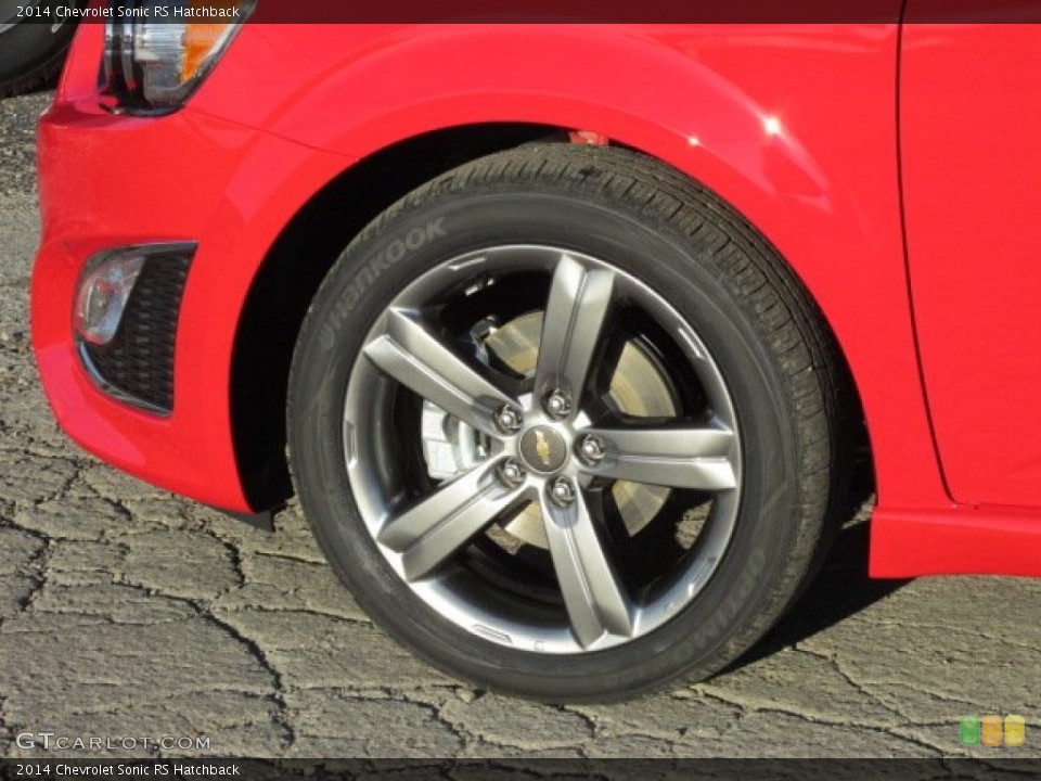2014 Chevrolet Sonic RS Hatchback Wheel and Tire Photo #88830484