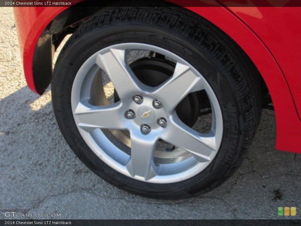 2014 Chevrolet Sonic LTZ Hatchback Wheel and Tire Photo #88831894