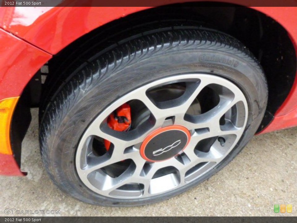 2012 Fiat 500 Sport Wheel and Tire Photo #88838302