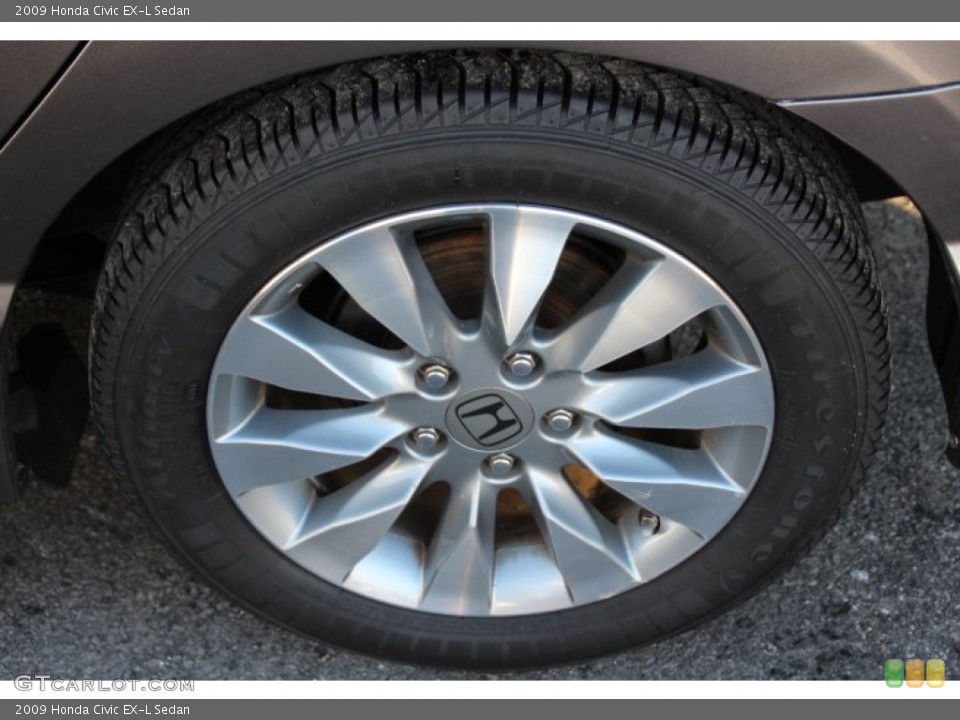 2009 Honda Civic EX-L Sedan Wheel and Tire Photo #88846132