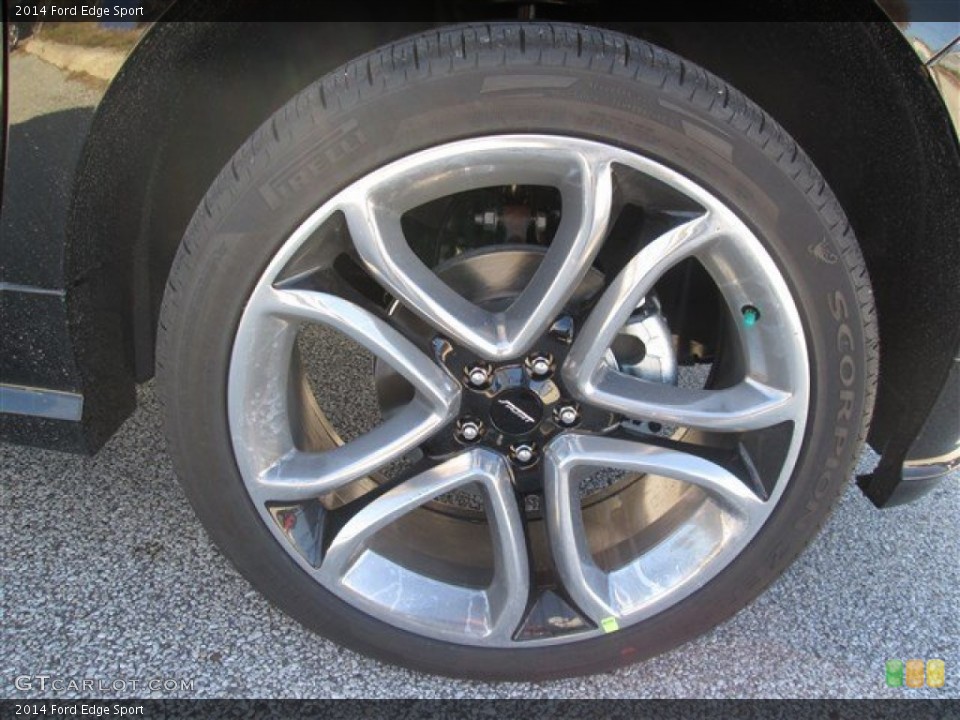 2014 Ford Edge Sport Wheel and Tire Photo #88888444