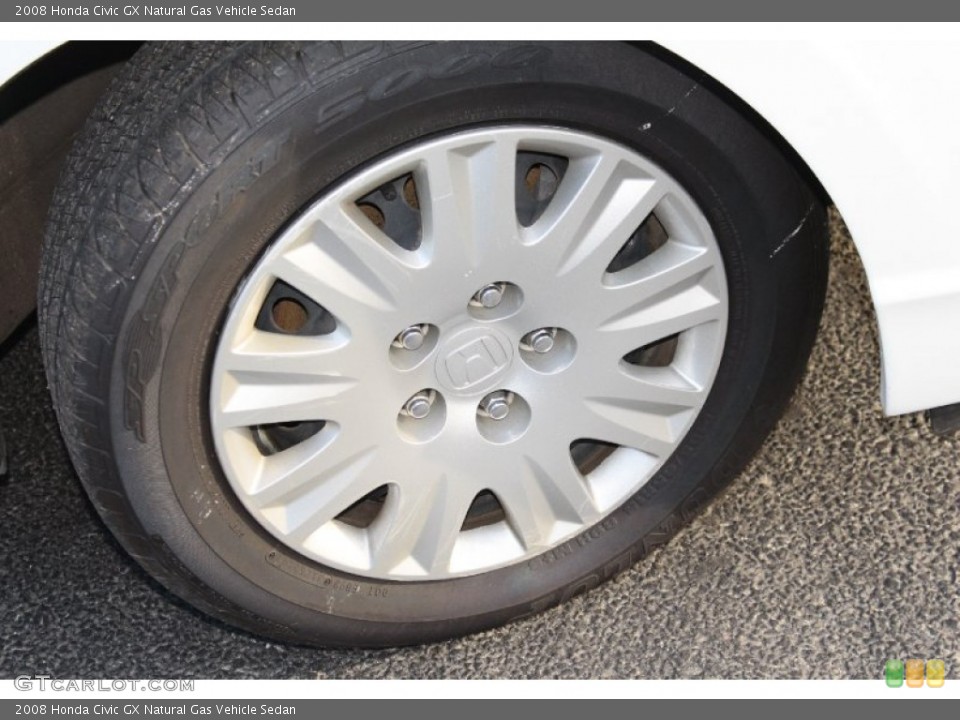 2008 Honda Civic GX Natural Gas Vehicle Sedan Wheel and Tire Photo #88895673