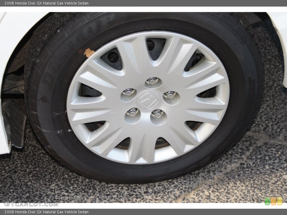 2008 Honda Civic GX Natural Gas Vehicle Sedan Wheel and Tire Photo #88895697