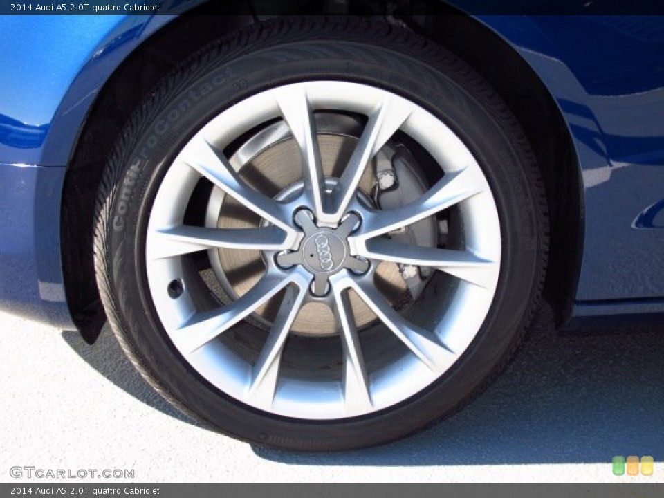 2014 Audi A5 2.0T quattro Cabriolet Wheel and Tire Photo #88928519