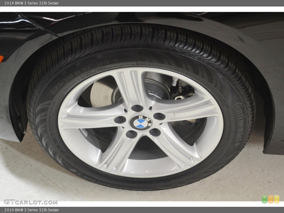 2014 BMW 3 Series 328i Sedan Wheel and Tire Photo #88977031