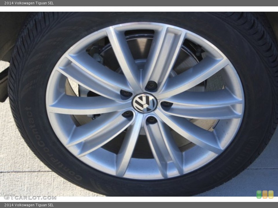 2014 Volkswagen Tiguan SEL Wheel and Tire Photo #88978978
