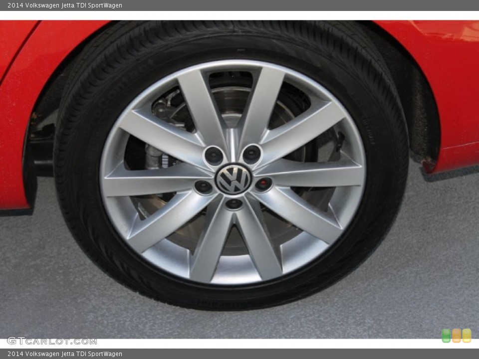 2014 Volkswagen Jetta TDI SportWagen Wheel and Tire Photo #88981402