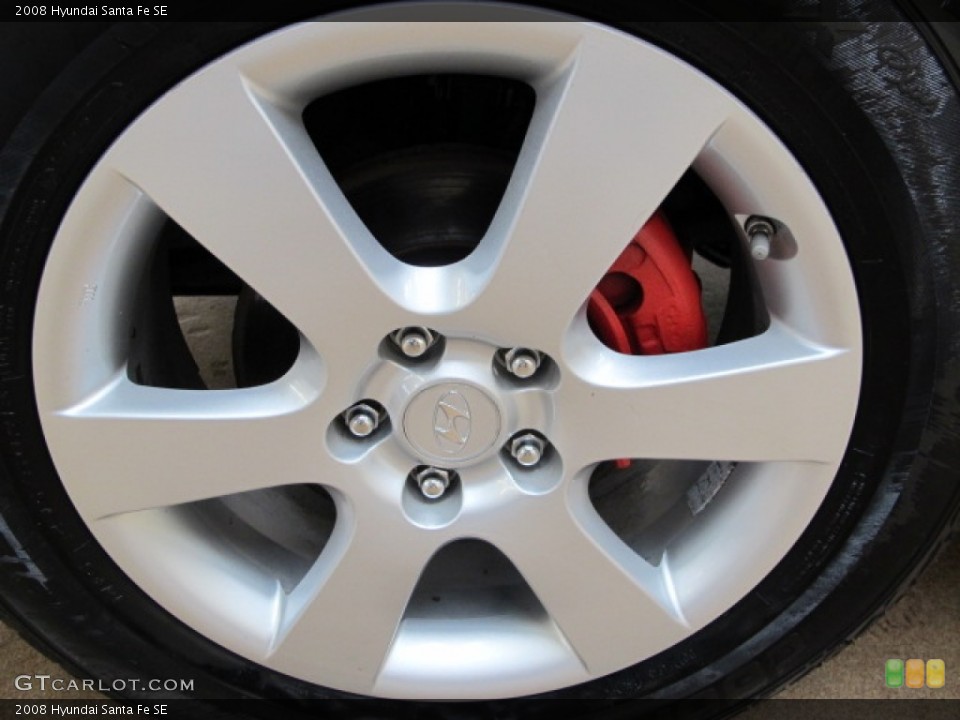 2008 Hyundai Santa Fe SE Wheel and Tire Photo #88985890