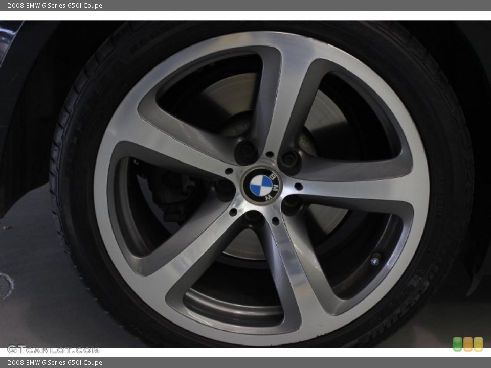 2008 BMW 6 Series 650i Coupe Wheel and Tire Photo #89031234