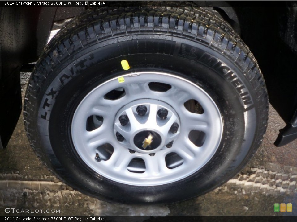 2014 Chevrolet Silverado 3500HD WT Regular Cab 4x4 Wheel and Tire Photo #89045010
