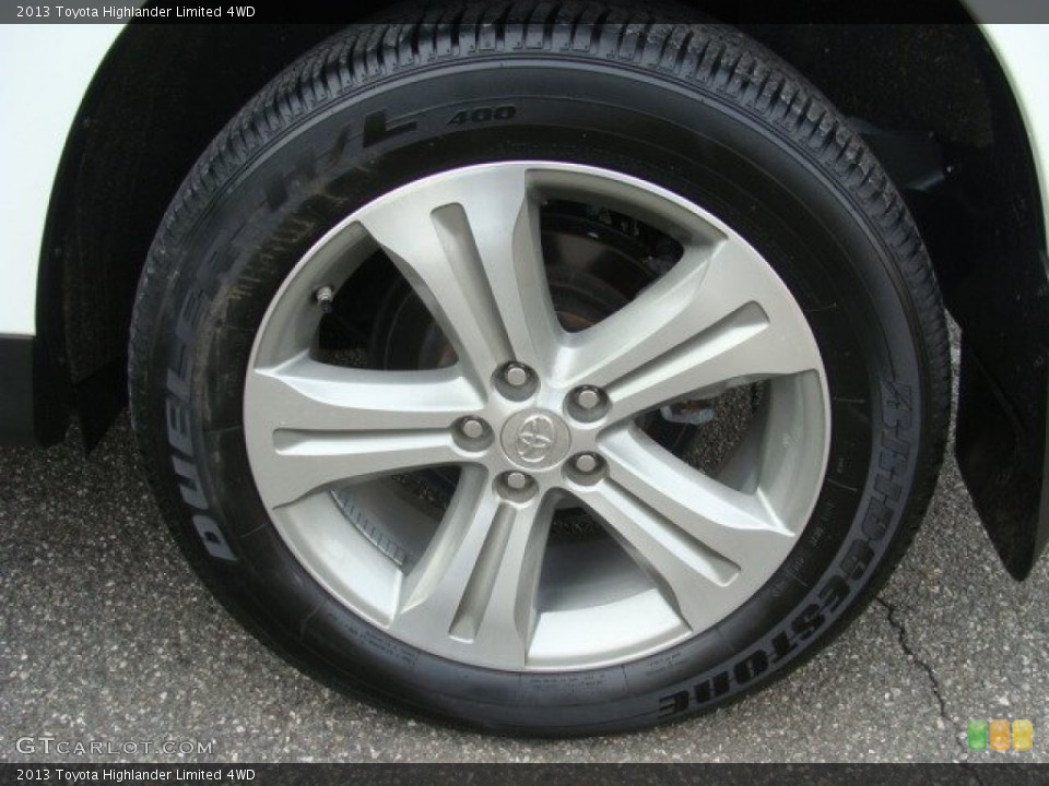 2013 Toyota Highlander Limited 4WD Wheel and Tire Photo #89063351
