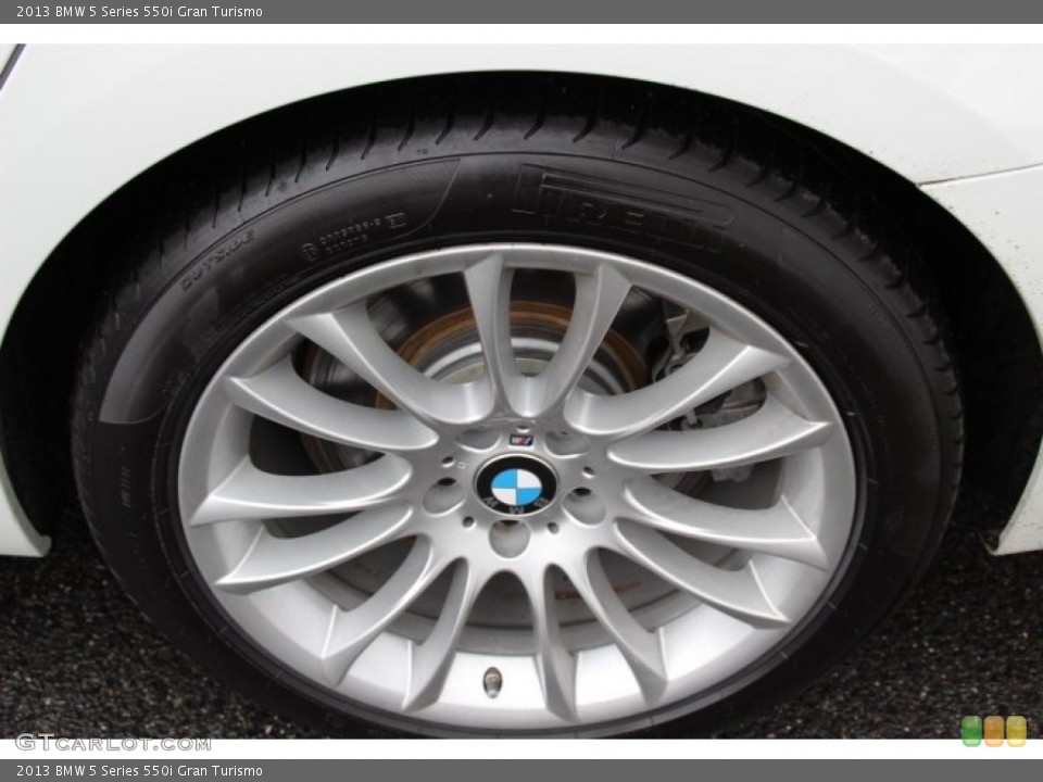 2013 BMW 5 Series 550i Gran Turismo Wheel and Tire Photo #89085374
