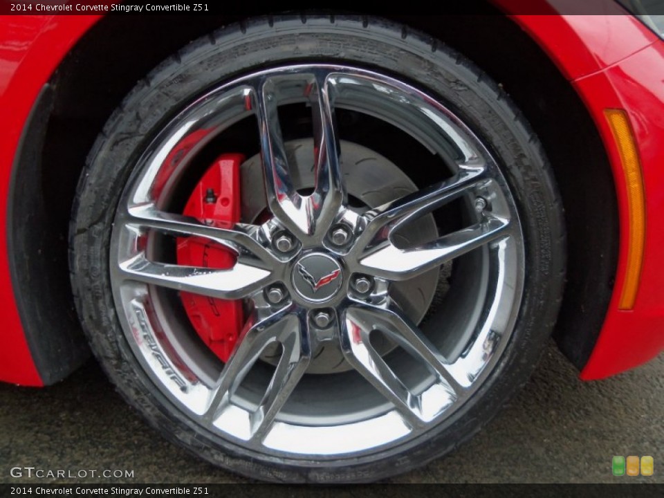 2014 Chevrolet Corvette Stingray Convertible Z51 Wheel and Tire Photo #89100709