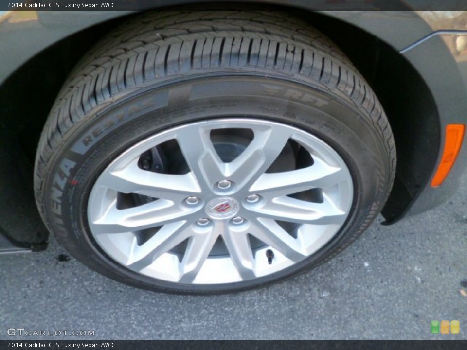 2014 Cadillac CTS Luxury Sedan AWD Wheel and Tire Photo #89103581