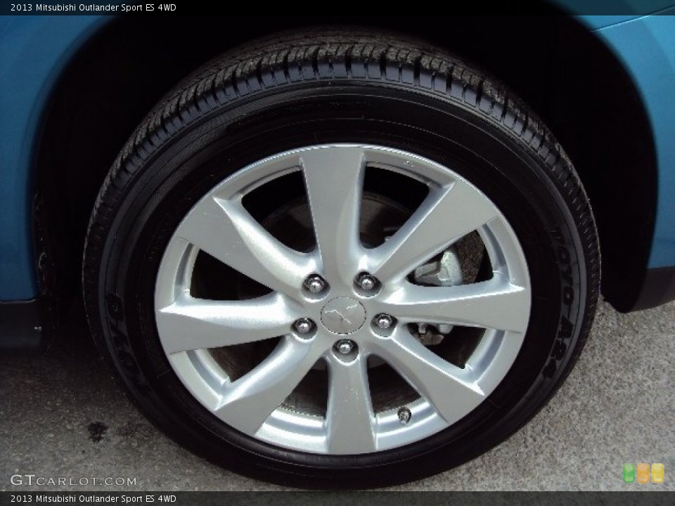 2013 Mitsubishi Outlander Sport ES 4WD Wheel and Tire Photo #89111318