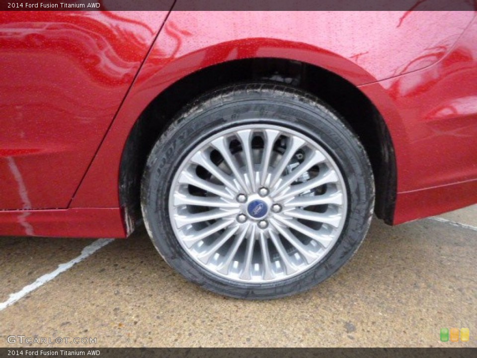 2014 Ford Fusion Titanium AWD Wheel and Tire Photo #89127950