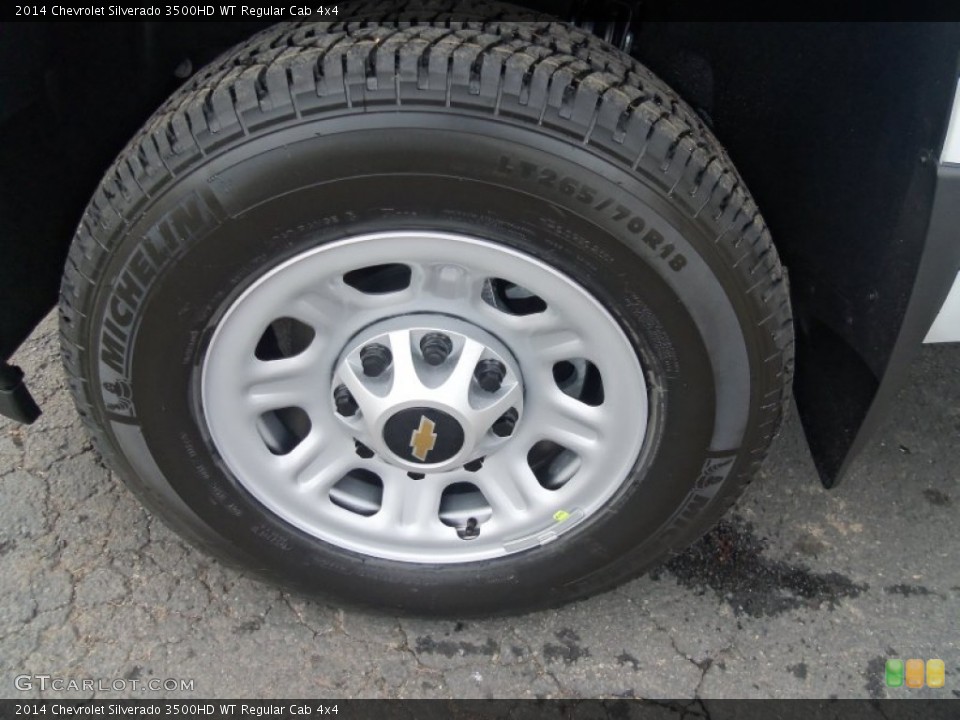 2014 Chevrolet Silverado 3500HD WT Regular Cab 4x4 Wheel and Tire Photo #89138225