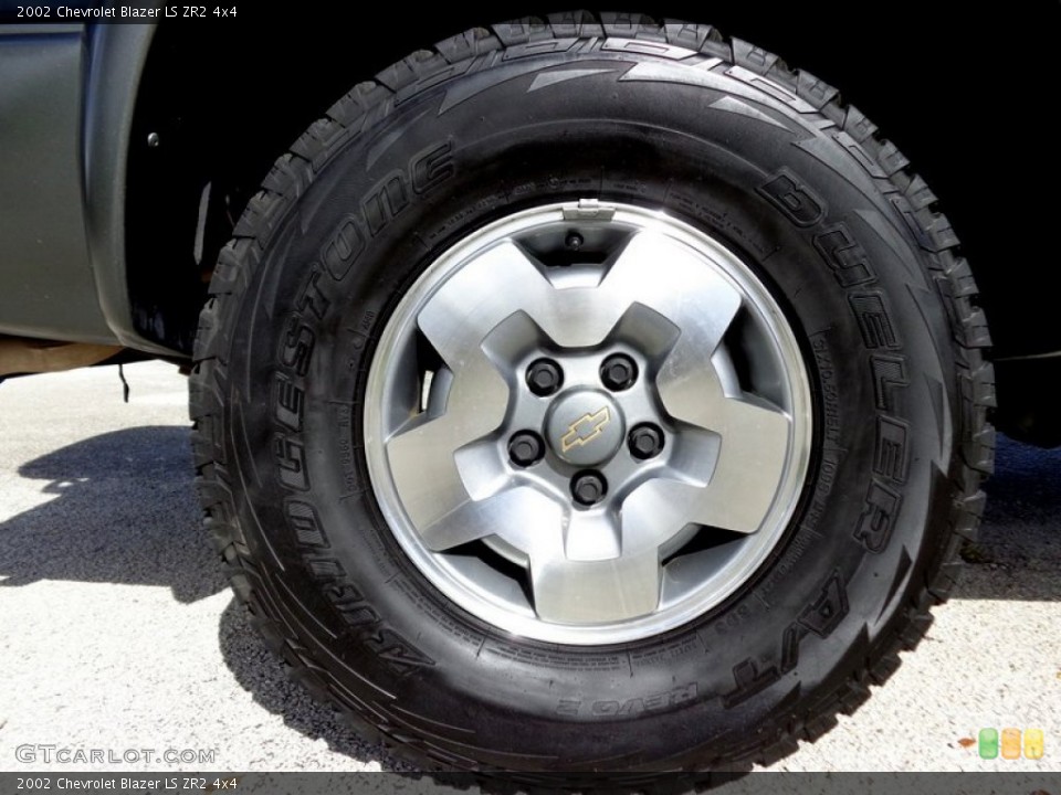 2002 Chevrolet Blazer LS ZR2 4x4 Wheel and Tire Photo #89170675