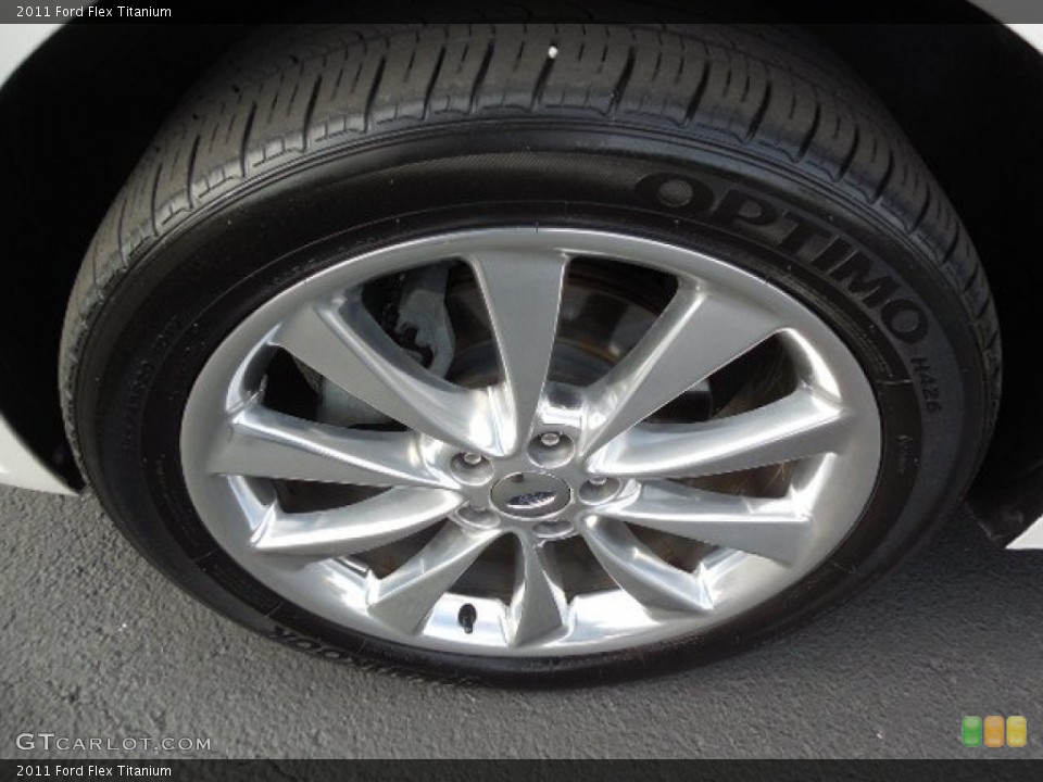 2011 Ford Flex Titanium Wheel and Tire Photo #89177143