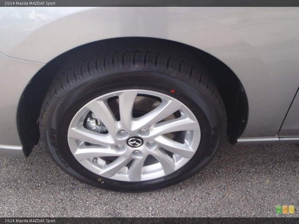 2014 Mazda MAZDA5 Sport Wheel and Tire Photo #89201095