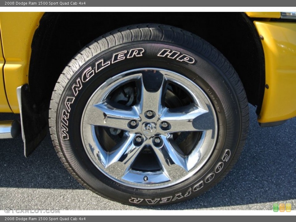2008 Dodge Ram 1500 Sport Quad Cab 4x4 Wheel and Tire Photo #89216083