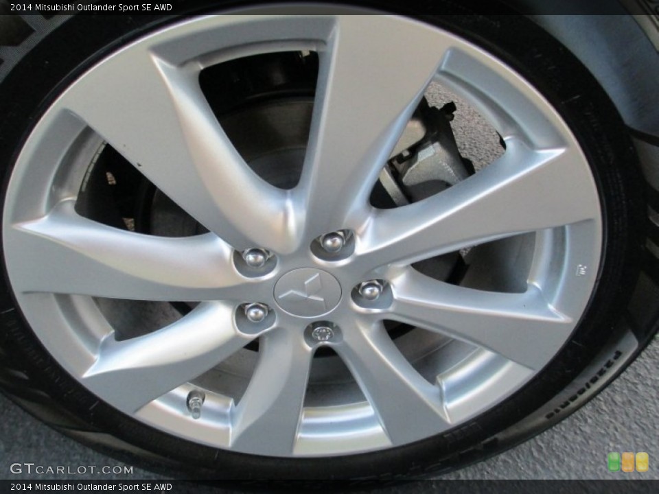 2014 Mitsubishi Outlander Sport SE AWD Wheel and Tire Photo #89234569