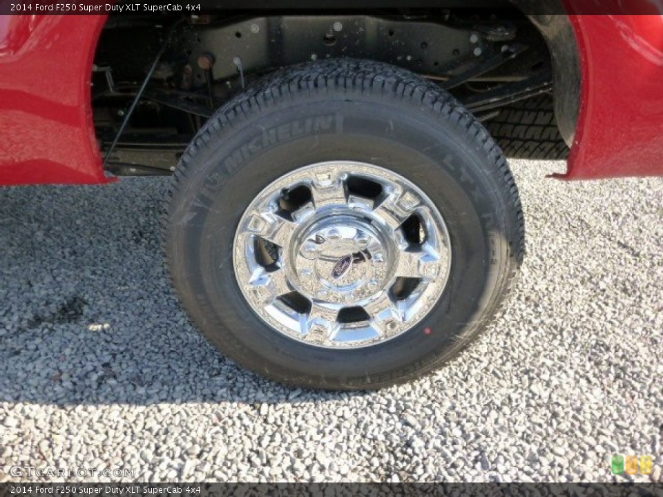 2014 Ford F250 Super Duty XLT SuperCab 4x4 Wheel and Tire Photo #89237068