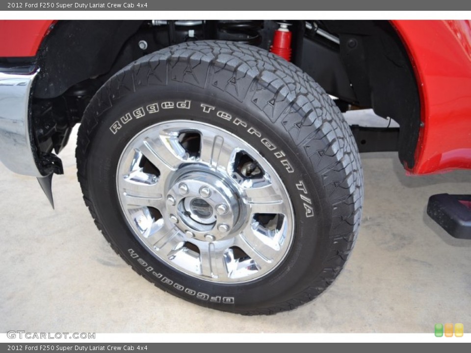 2012 Ford F250 Super Duty Lariat Crew Cab 4x4 Wheel and Tire Photo #89244878