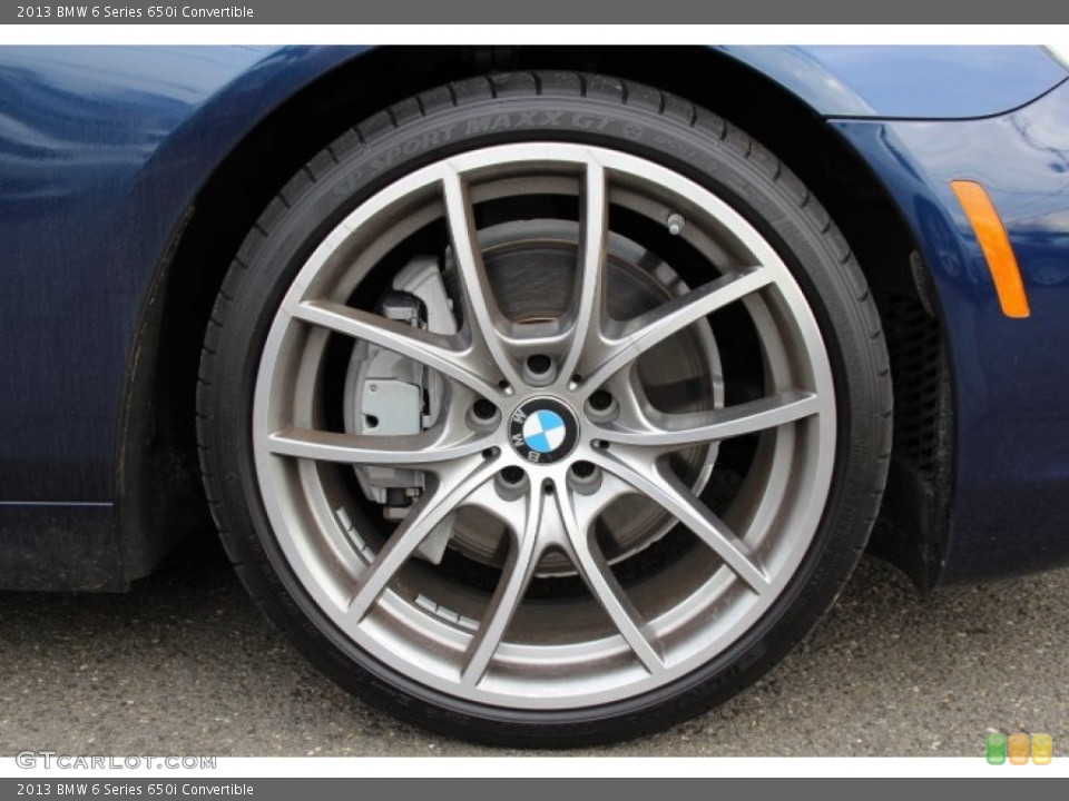 2013 BMW 6 Series 650i Convertible Wheel and Tire Photo #89245093
