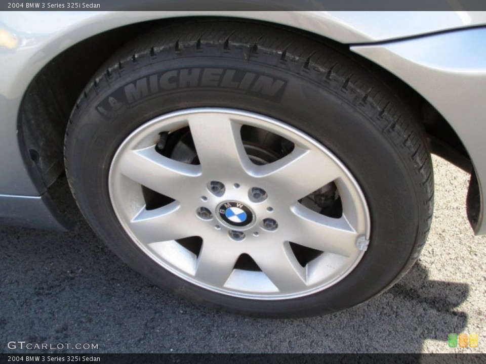 2004 BMW 3 Series 325i Sedan Wheel and Tire Photo #89245651