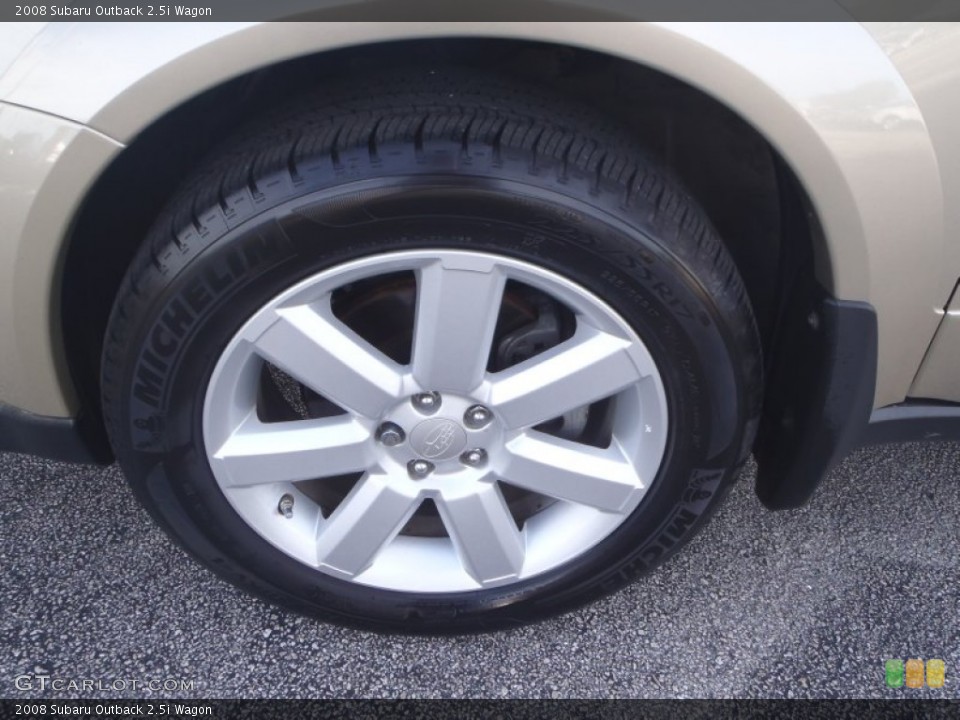 2008 Subaru Outback 2.5i Wagon Wheel and Tire Photo #89276799