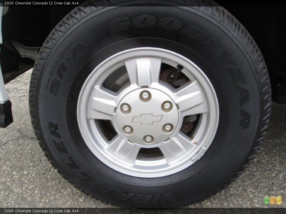 2005 Chevrolet Colorado LS Crew Cab 4x4 Wheel and Tire Photo #89304389