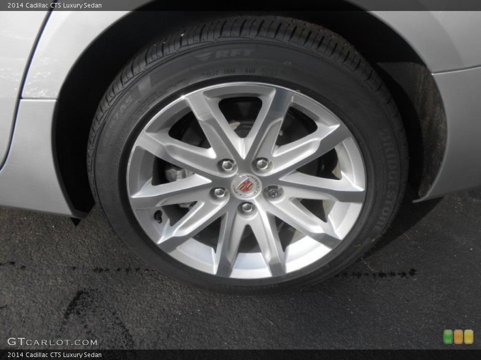 2014 Cadillac CTS Luxury Sedan Wheel and Tire Photo #89306756