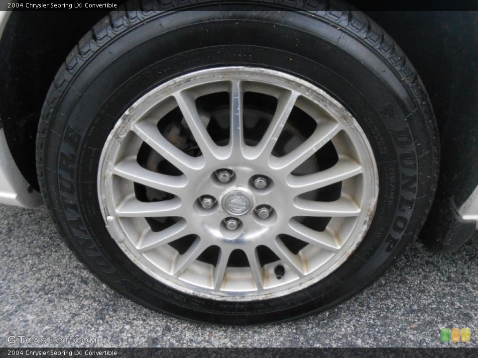 2004 Chrysler Sebring LXi Convertible Wheel and Tire Photo #89314004
