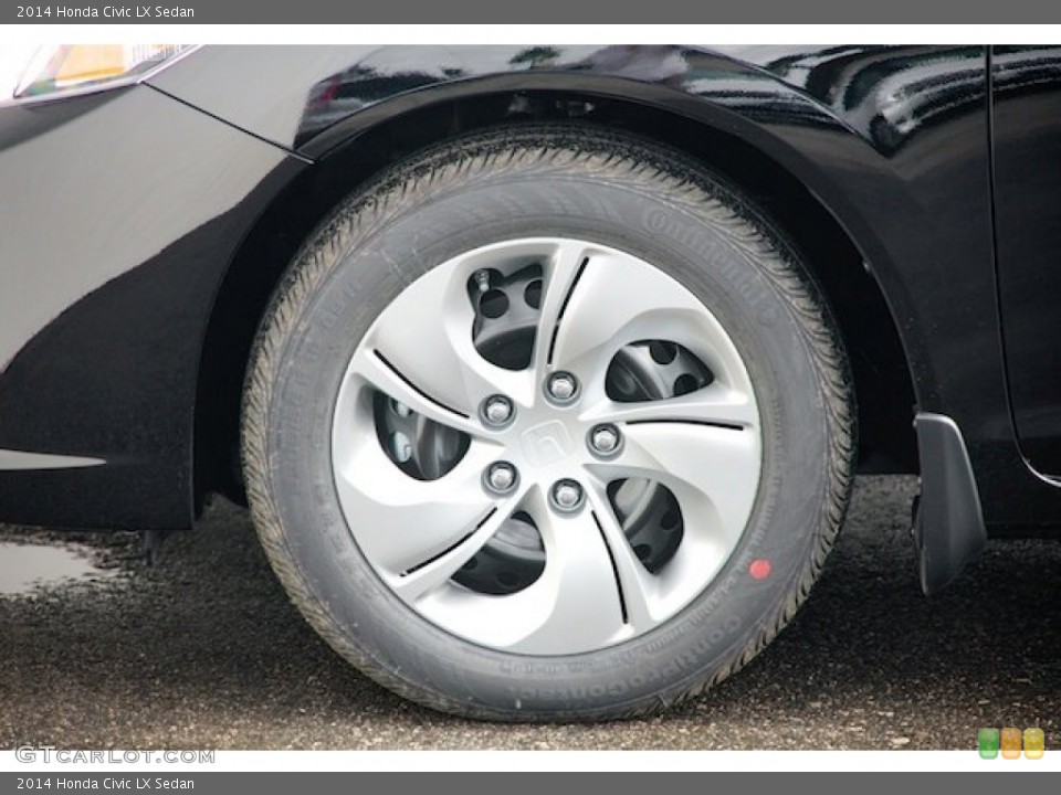 2014 Honda Civic LX Sedan Wheel and Tire Photo #89317844
