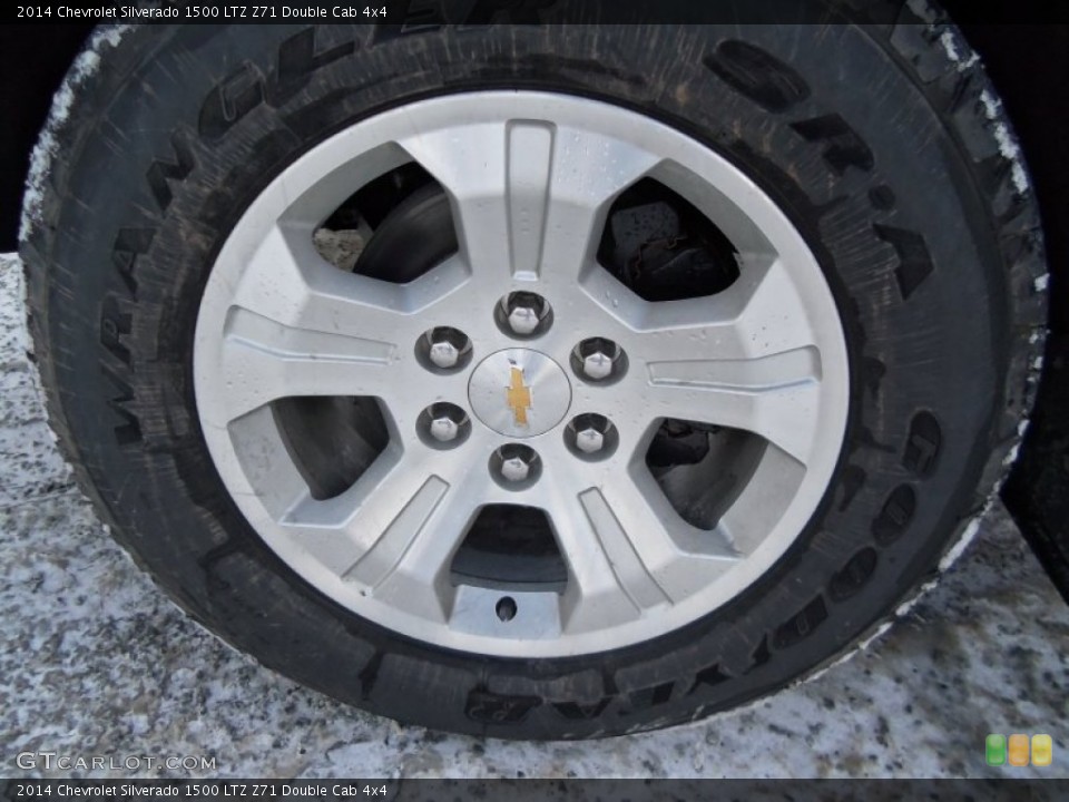 2014 Chevrolet Silverado 1500 LTZ Z71 Double Cab 4x4 Wheel and Tire Photo #89320747
