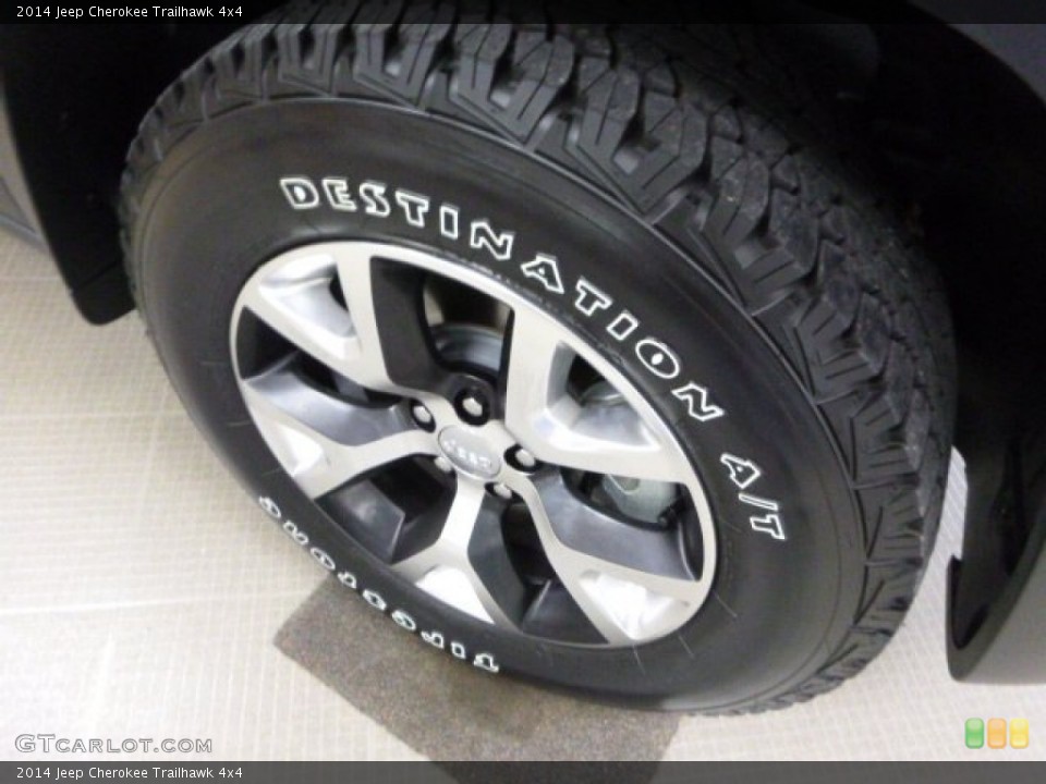 2014 Jeep Cherokee Trailhawk 4x4 Wheel and Tire Photo #89323958