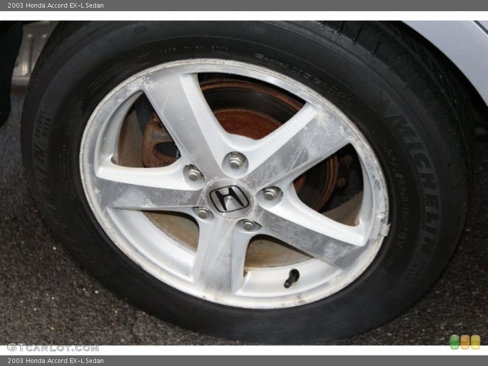 2003 Honda Accord EX-L Sedan Wheel and Tire Photo #89356692