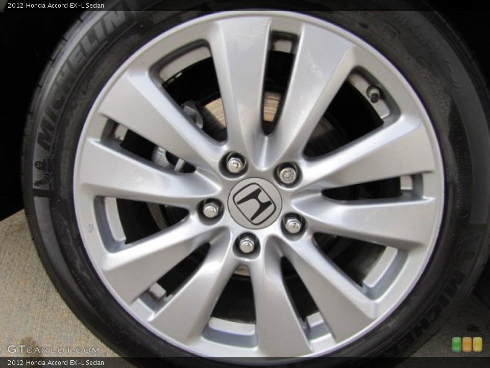 2012 Honda Accord EX-L Sedan Wheel and Tire Photo #89367262
