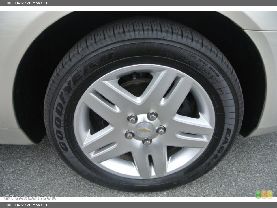 2008 Chevrolet Impala LT Wheel and Tire Photo #89373643