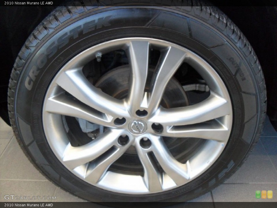 2010 Nissan Murano LE AWD Wheel and Tire Photo #89393801