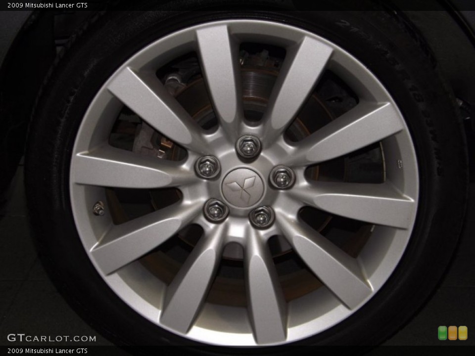 2009 Mitsubishi Lancer GTS Wheel and Tire Photo #89395956