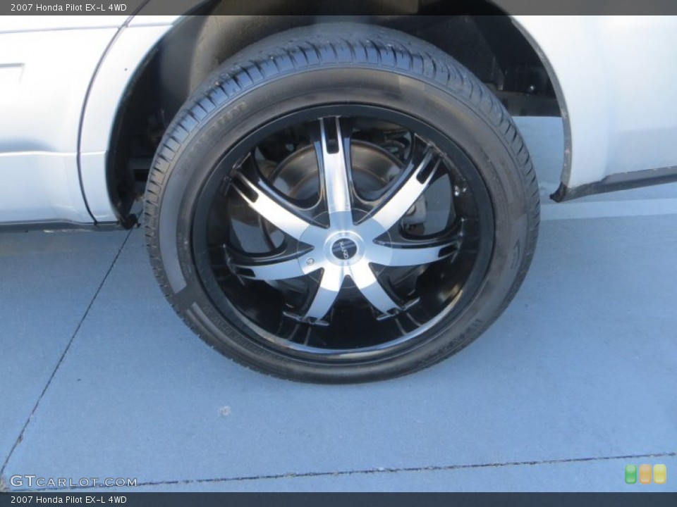 2007 Honda Pilot Custom Wheel and Tire Photo #89404035