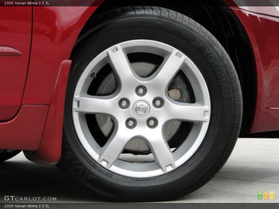 2006 Nissan Altima 3.5 SL Wheel and Tire Photo #89414384