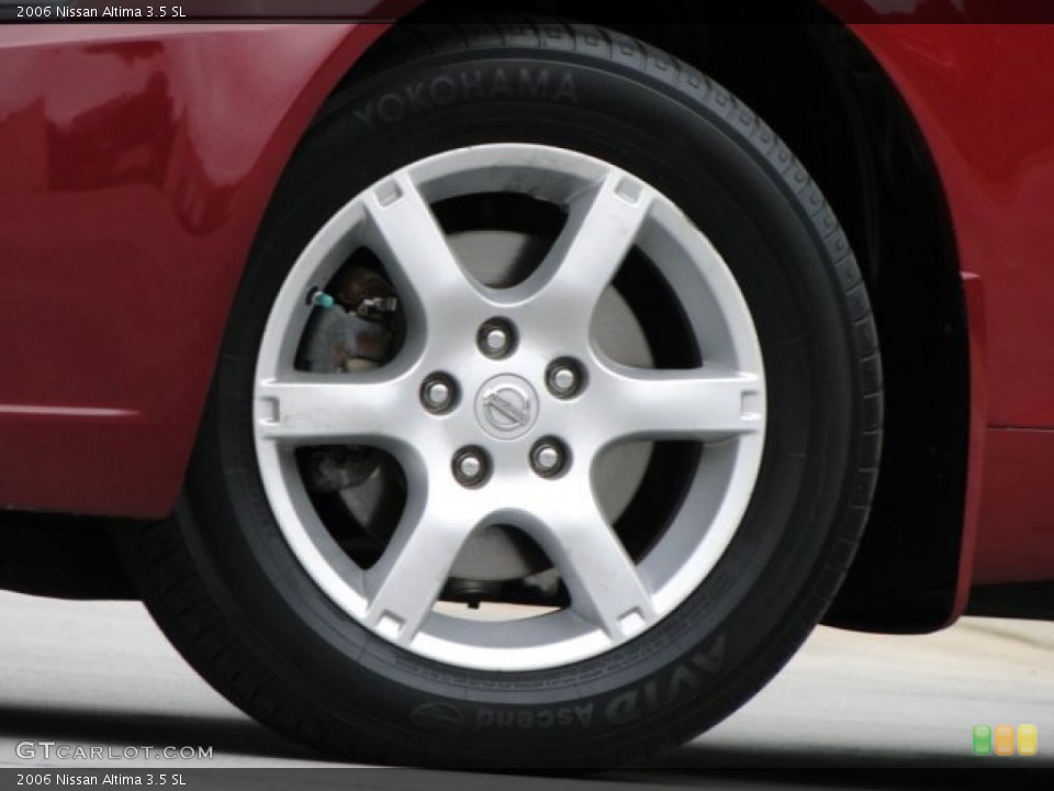 2006 Nissan Altima 3.5 SL Wheel and Tire Photo #89414513