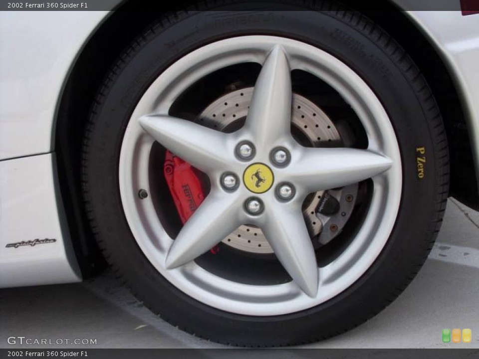 2002 Ferrari 360 Spider F1 Wheel and Tire Photo #8942573