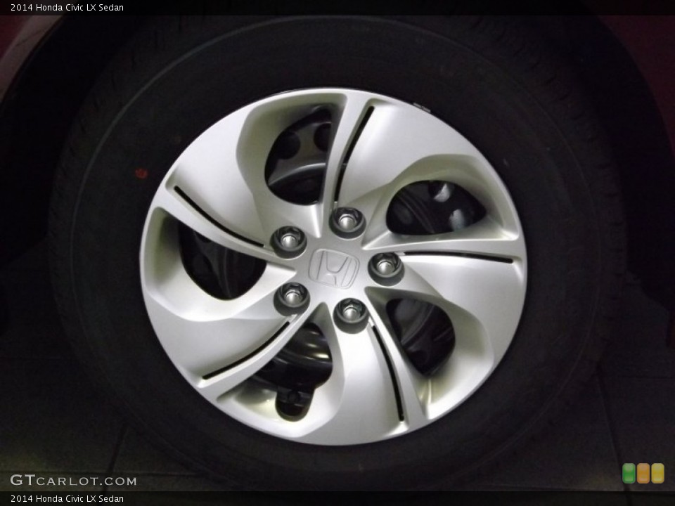 2014 Honda Civic LX Sedan Wheel and Tire Photo #89426897