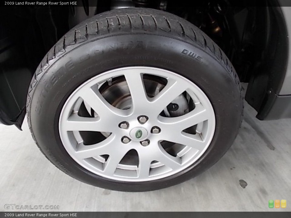 2009 Land Rover Range Rover Sport HSE Wheel and Tire Photo #89444919