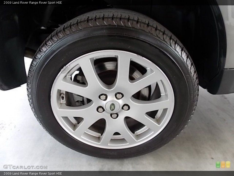 2009 Land Rover Range Rover Sport HSE Wheel and Tire Photo #89444964