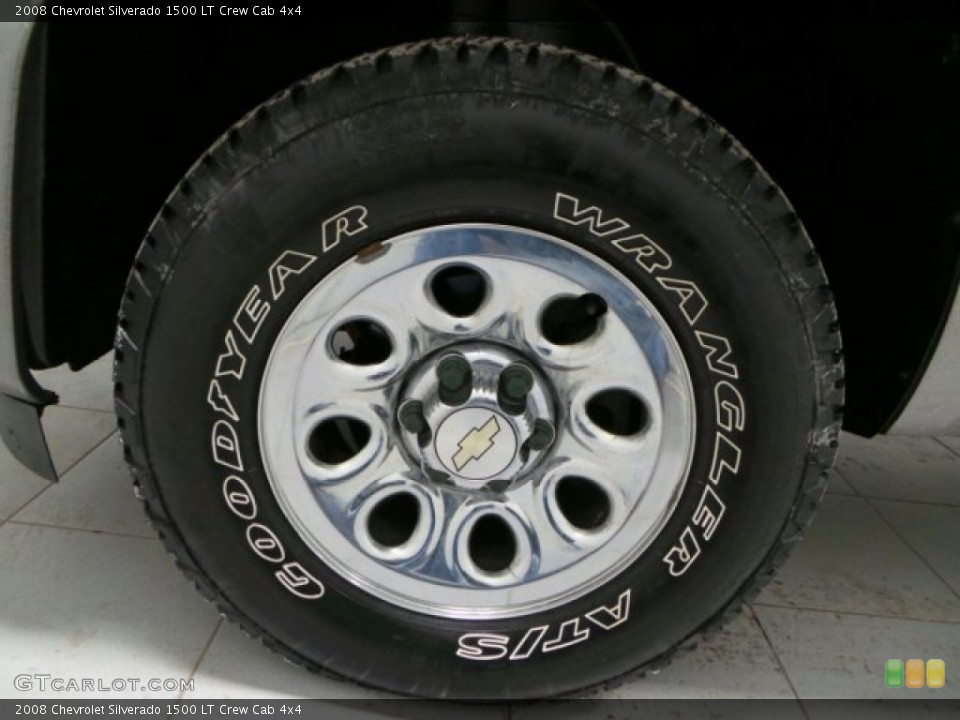2008 Chevrolet Silverado 1500 LT Crew Cab 4x4 Wheel and Tire Photo #89473664